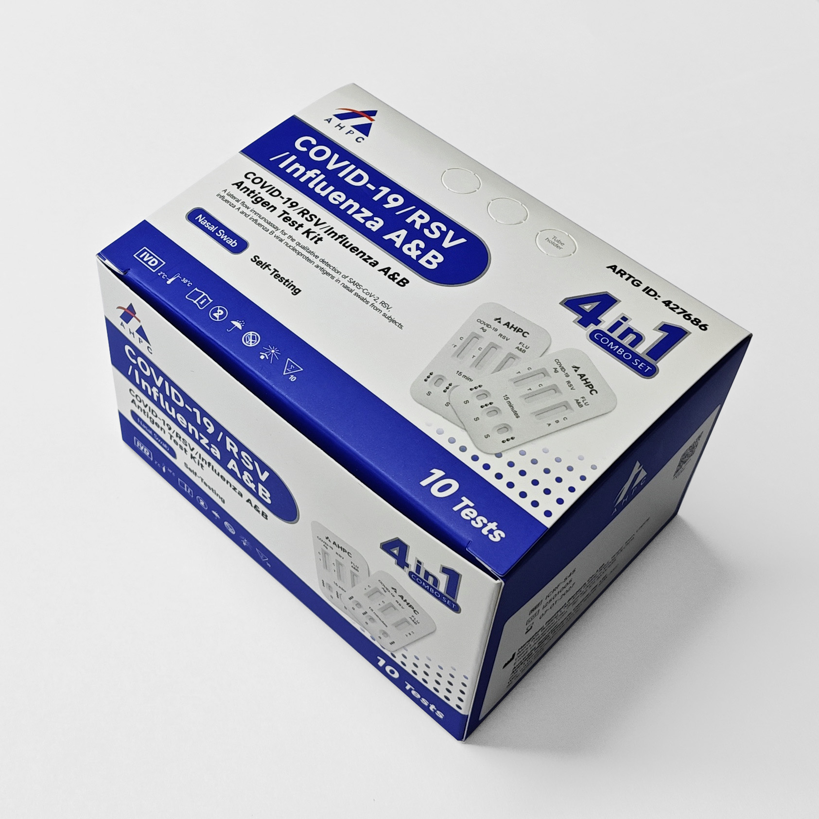 AHPC COVID /RSV/Influenza A&B 4-in-1 kits 600/CTN - Image 2